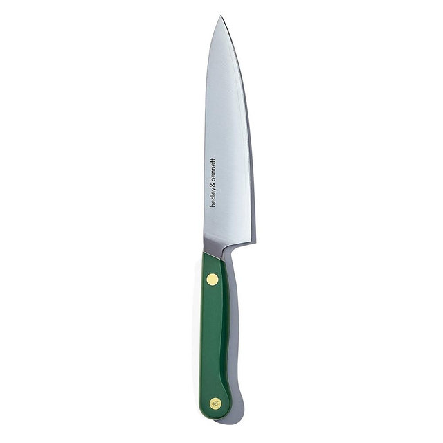 hedley & bennett Utility Knife - 5.6” Japanese Steel Kitchen Knife, 3-Layer High Stainless Steel with Plain Edge Knife for Chopping, Carving, and Cutting Fruits & Vegetables - Shiso (Green)
