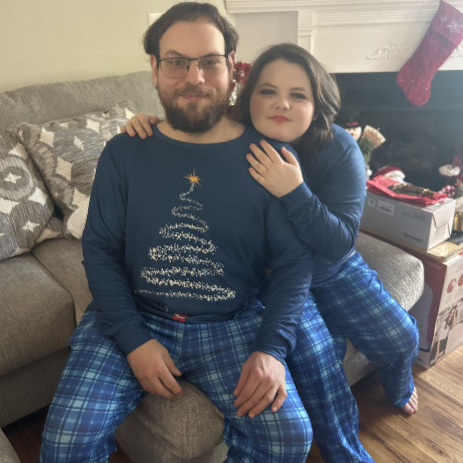 Our first Christmas together.