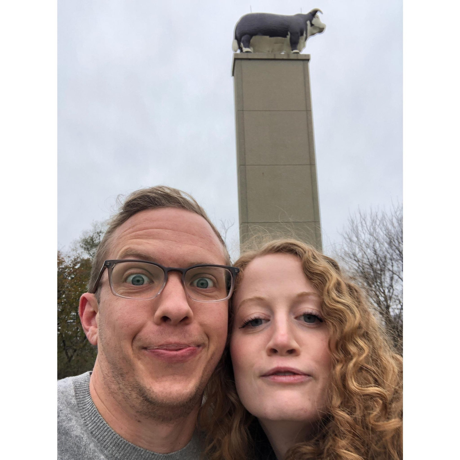 Our best “moo” face.