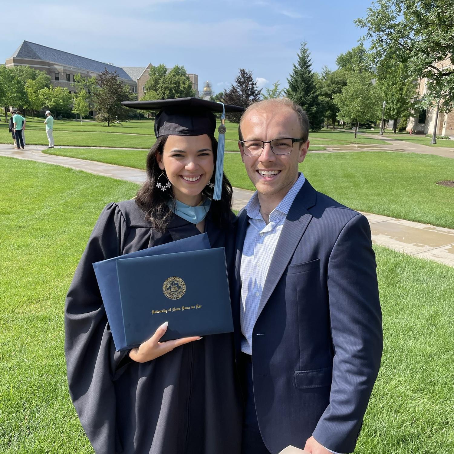 Lia's graduate school commencement / Summer 2023