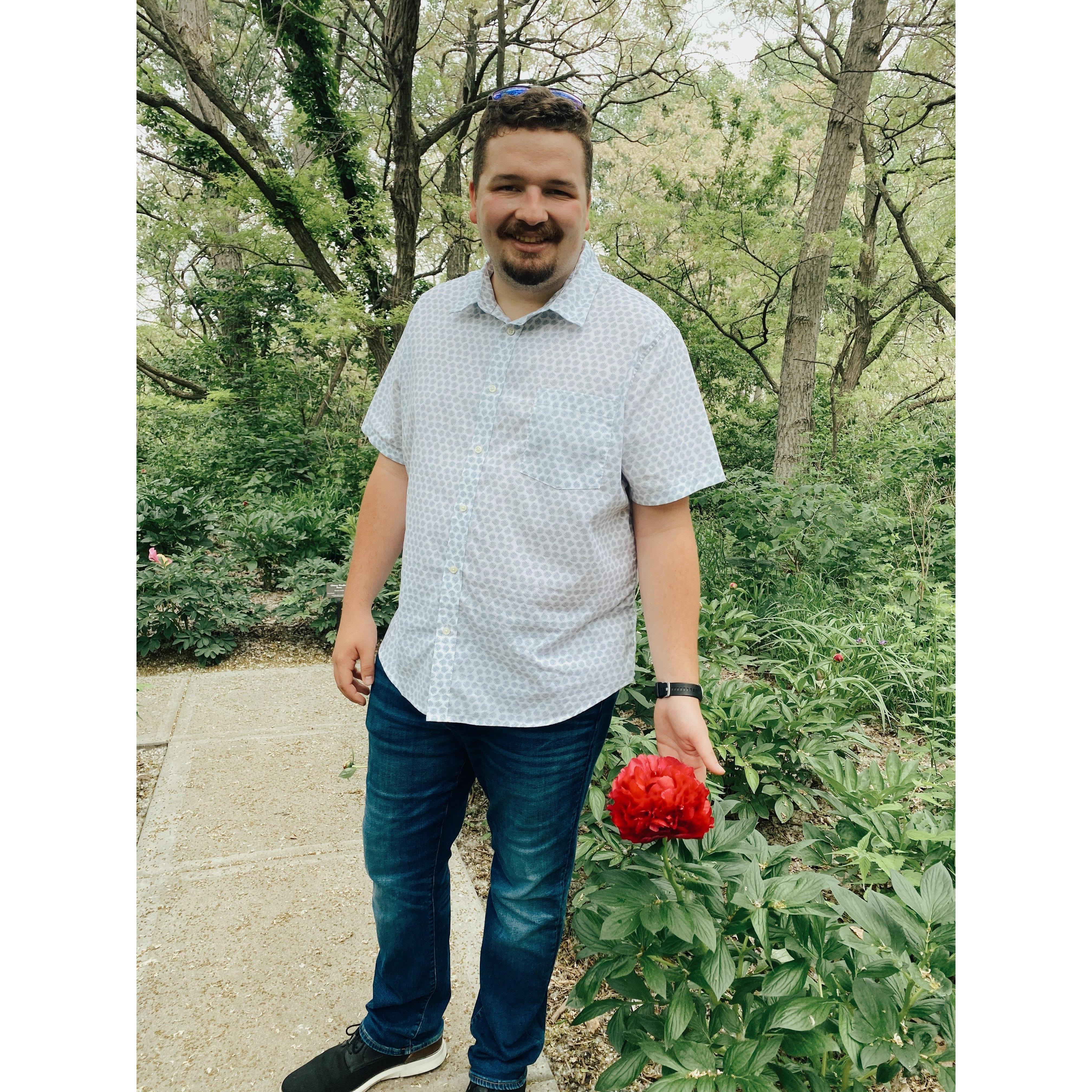 The red peony... before Jacob asked, and Marina said YES