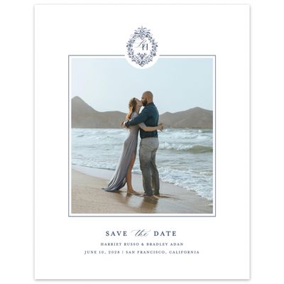 White Wedding Digital Save the Date - Lockwood Photo