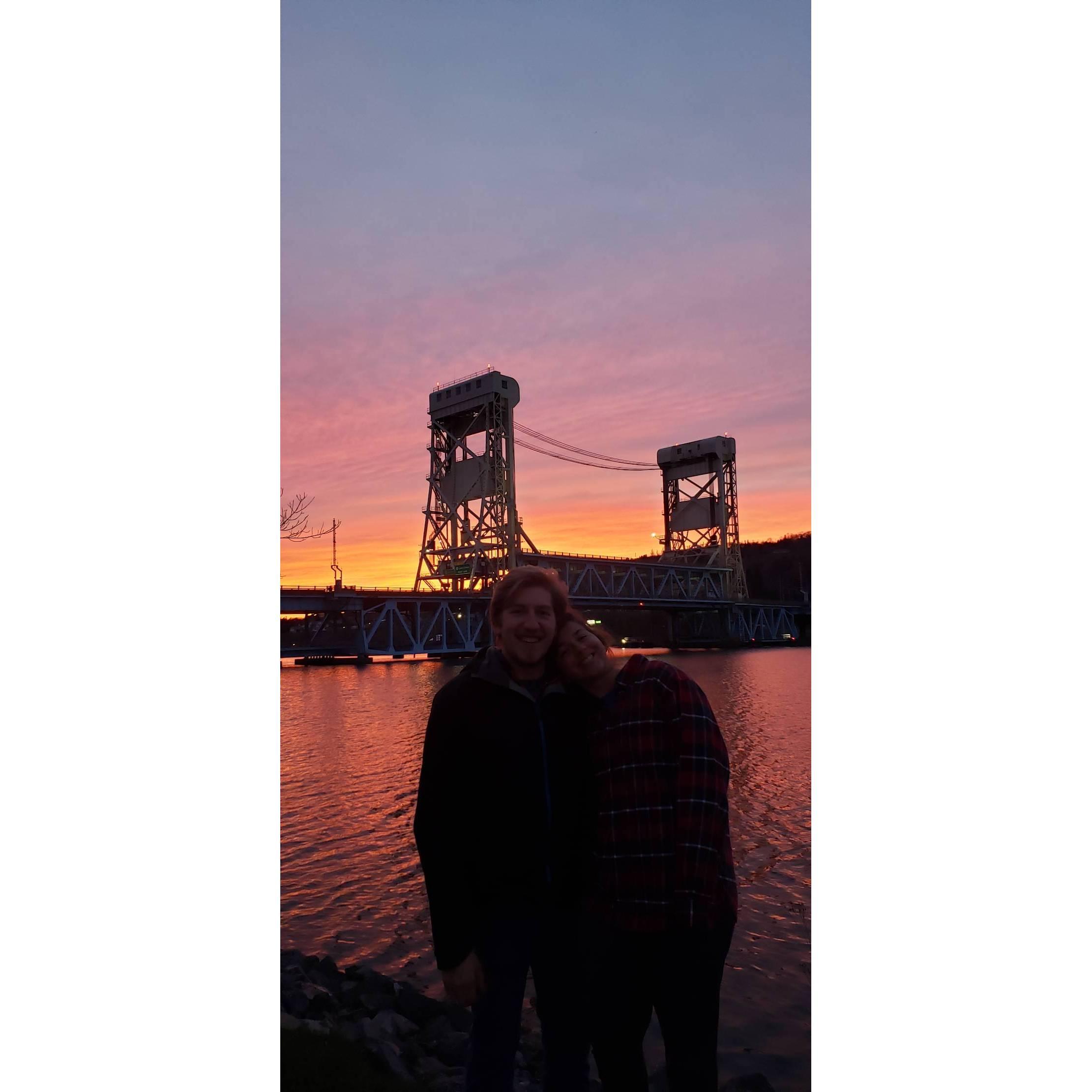 First picture together in Houghton, MI