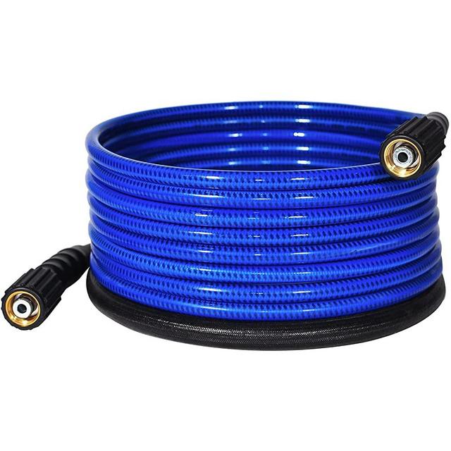 YAMATIC Ultra Flexible Pressure Washer Hose 3200 PSI 1/4” x 25 ft. For M22-14mm Thread Gas Power Pressure Washer & High Electric Pressure Washer