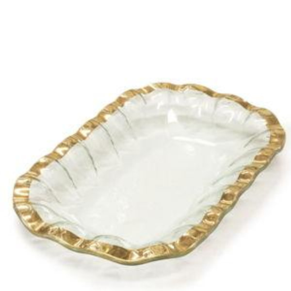 Ruffle Rectangular Bowl