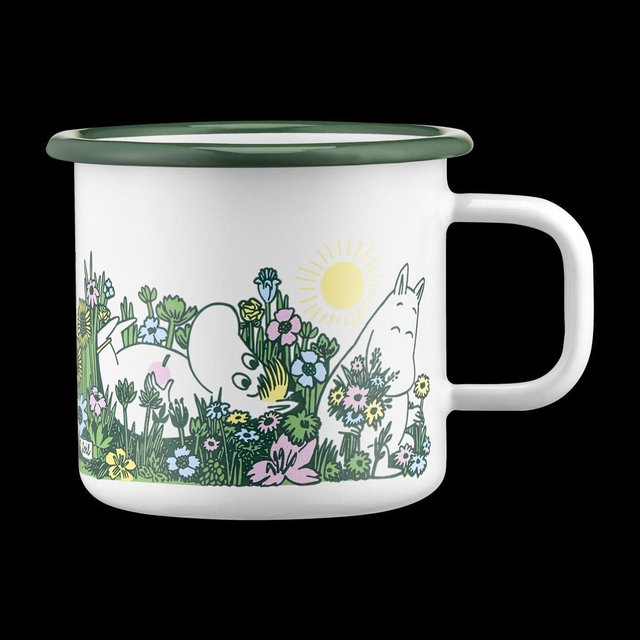 3.7dl in The Garden Moomin Enamel Mug Finland