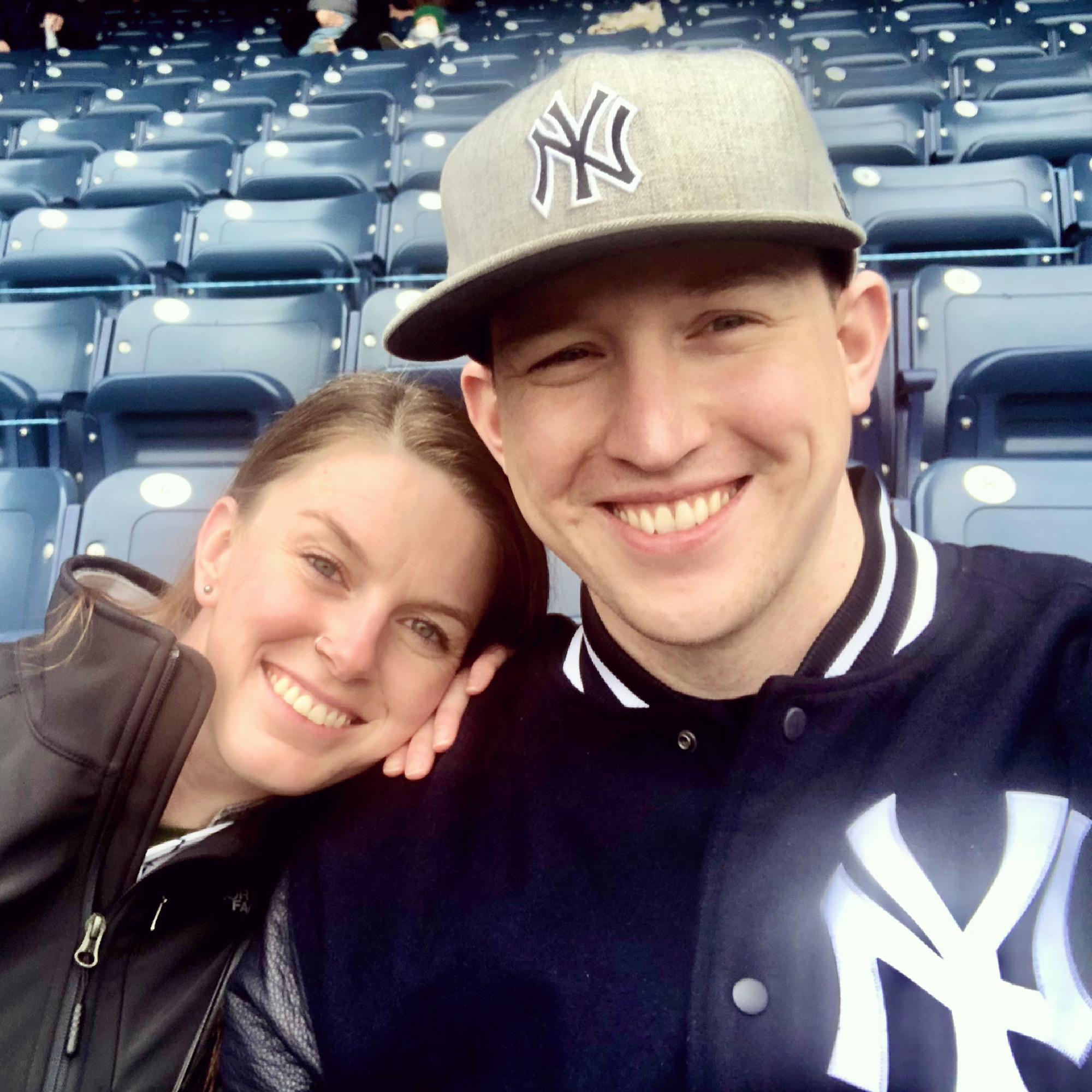 One of many Yankee games enjoyed together ⚾️💙