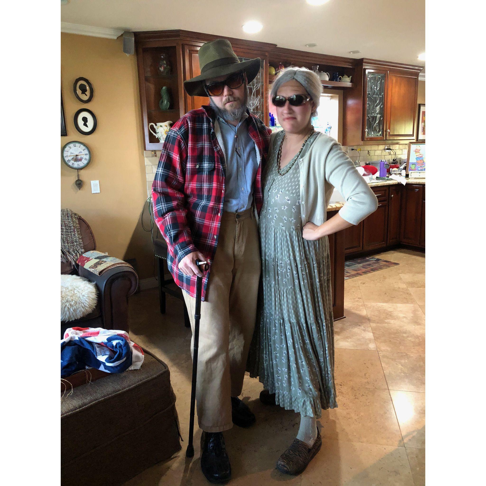 A youth group event where we dressed up as old people!
