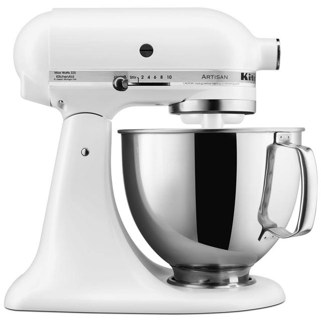 KitchenAid KSM150PSFW Stand Mixers, 5 Qt, Matte White
