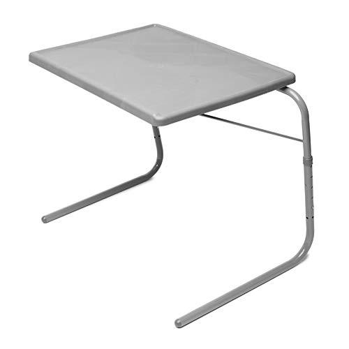 Table Mate XL TV Tray Extra Large Folding Table Adjustable to 6 Heights and 3 Angles for Eating, Laptop and Multipurpose Use (Slate Grey)