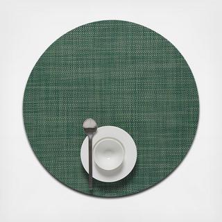 Mini Basketweave Round Placemat, Set of 4