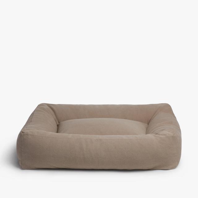 Canvas Bolster Dog Bed (Large)