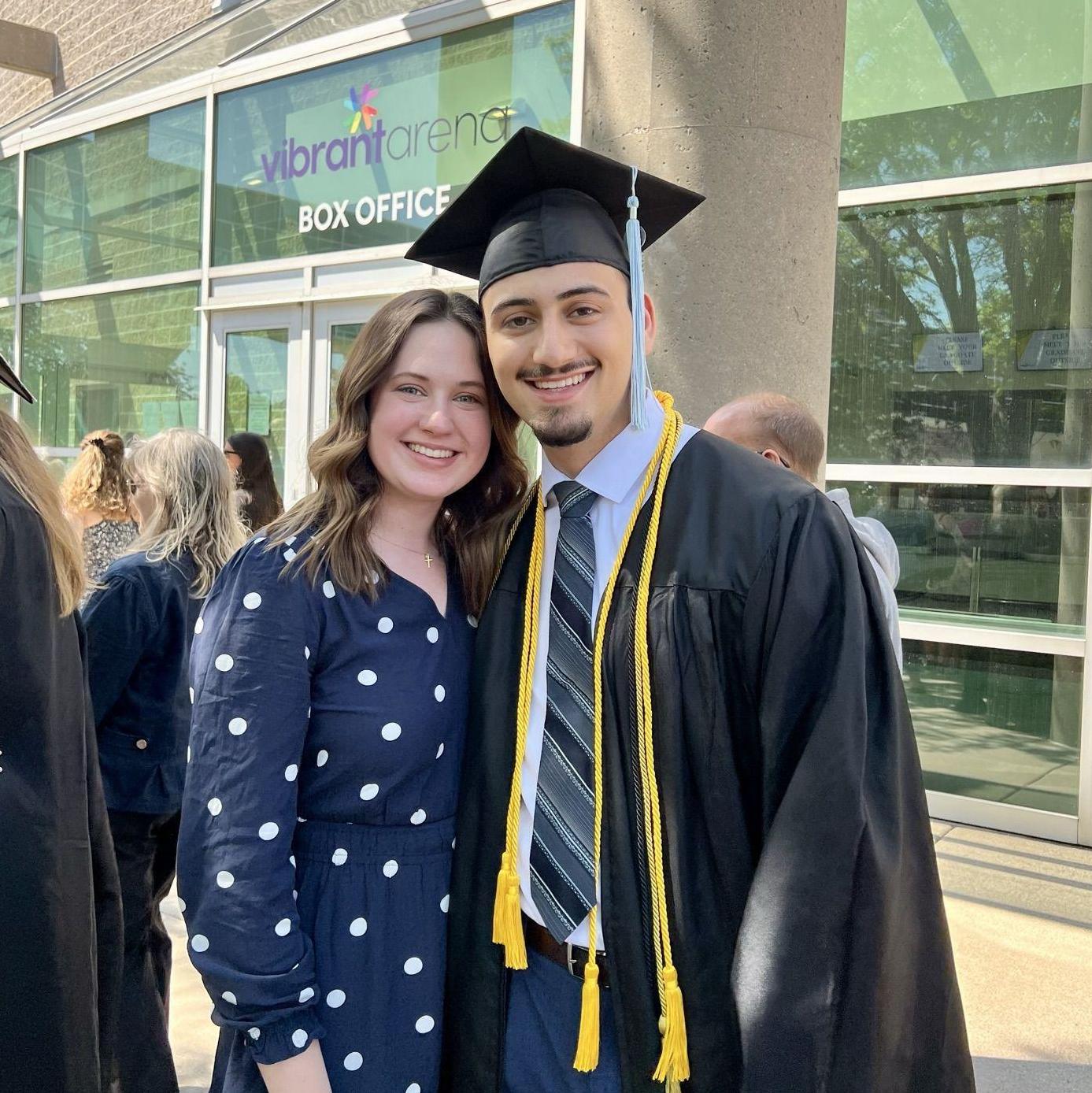 At Vince's undergrad graduation from SAU!