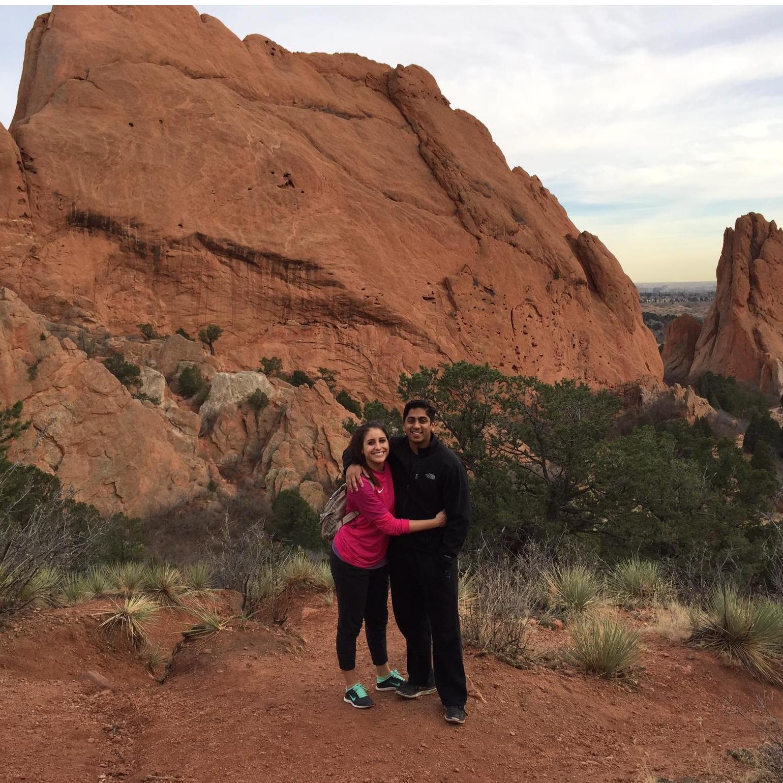 Showing Sachin around Colorado