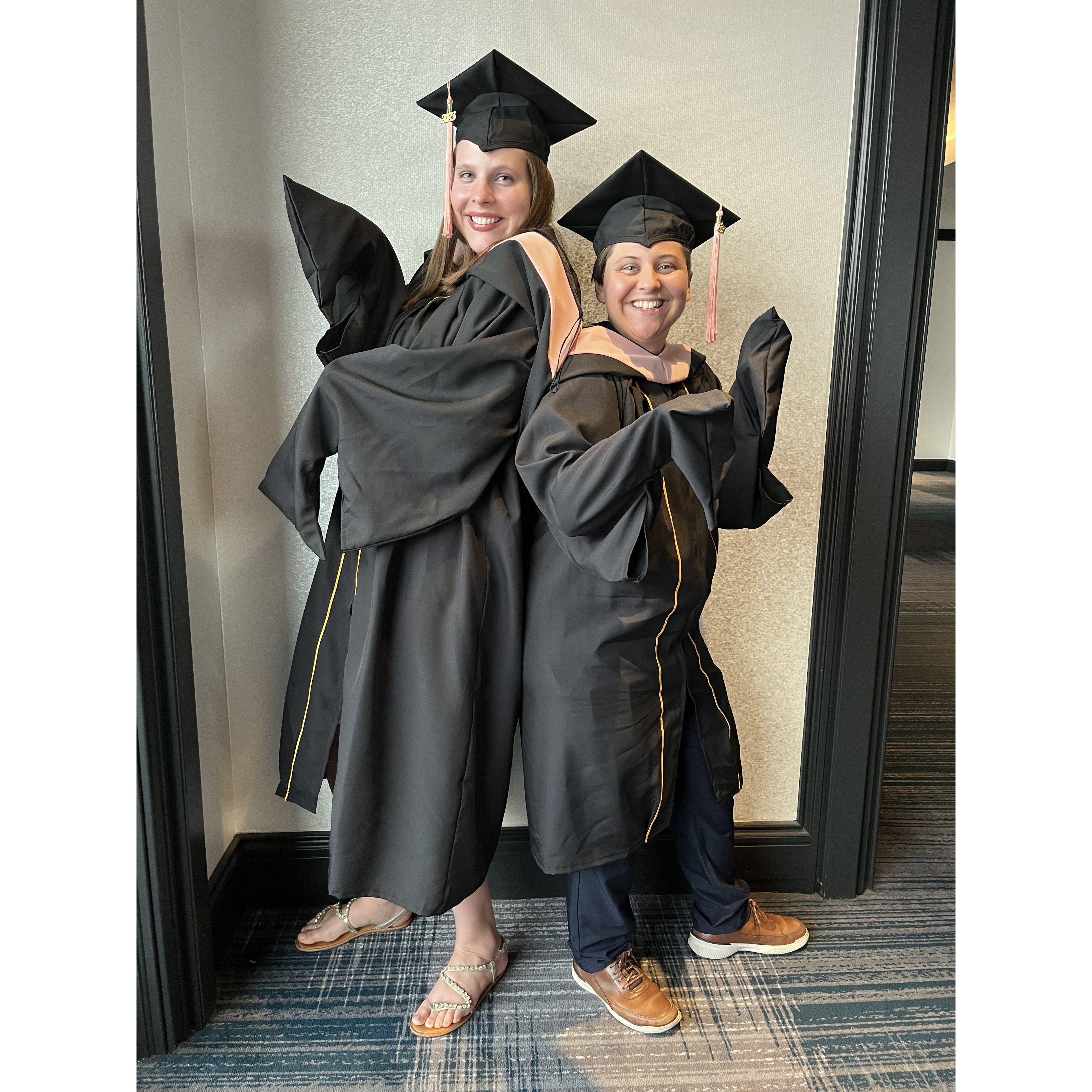 While also learning to make fresh gnocchi, we got our Masters Degrees in Public Heath during the pandemic.