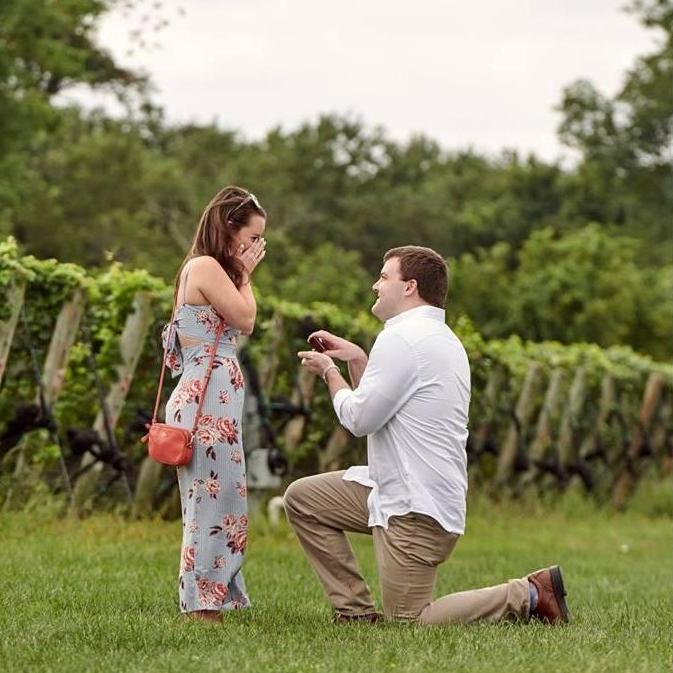 Getting engaged at Sparkling Point Winery!!