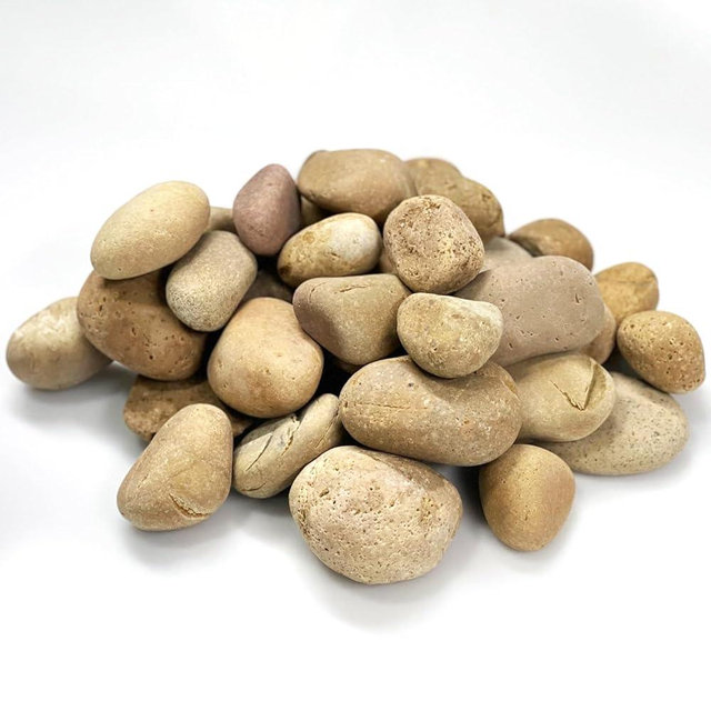 Unpolished River Rocks in Bulk - Beautiful Natural Mexican Beach Pebbles & Stones Ideal for Landscaping, Garden, Pathways, Aquarium. Hand Chosen from Baja Peninsula