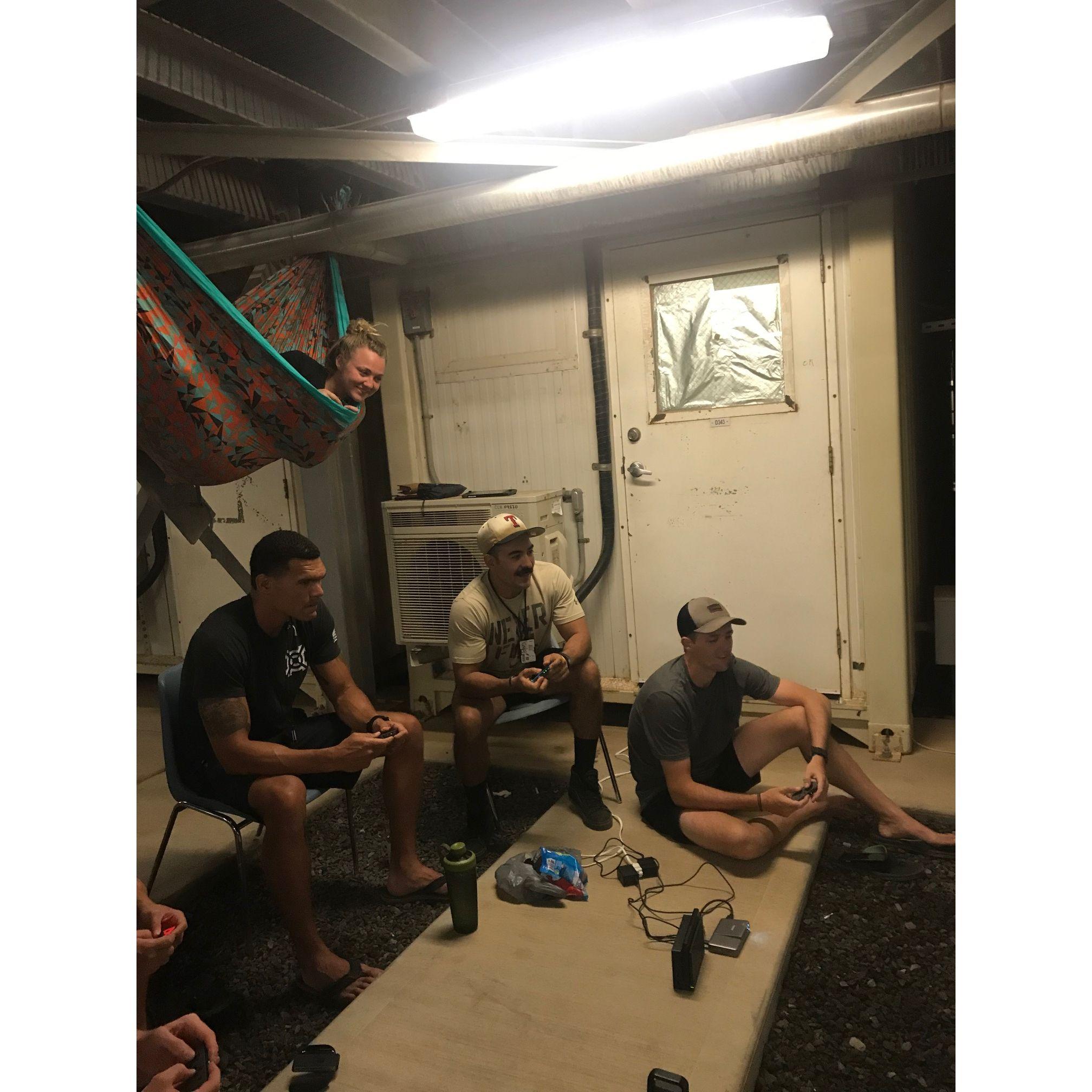 Hanging out during deployment