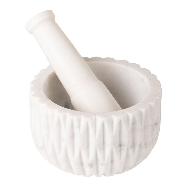 GAURI KOHLI Russell Marble Mortar and Pestle