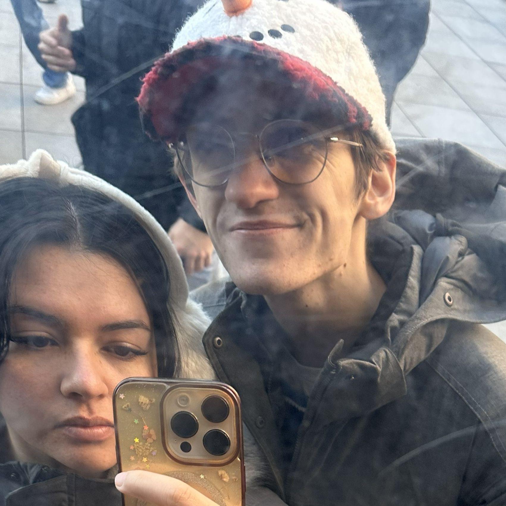 Gage's first time at The Bean