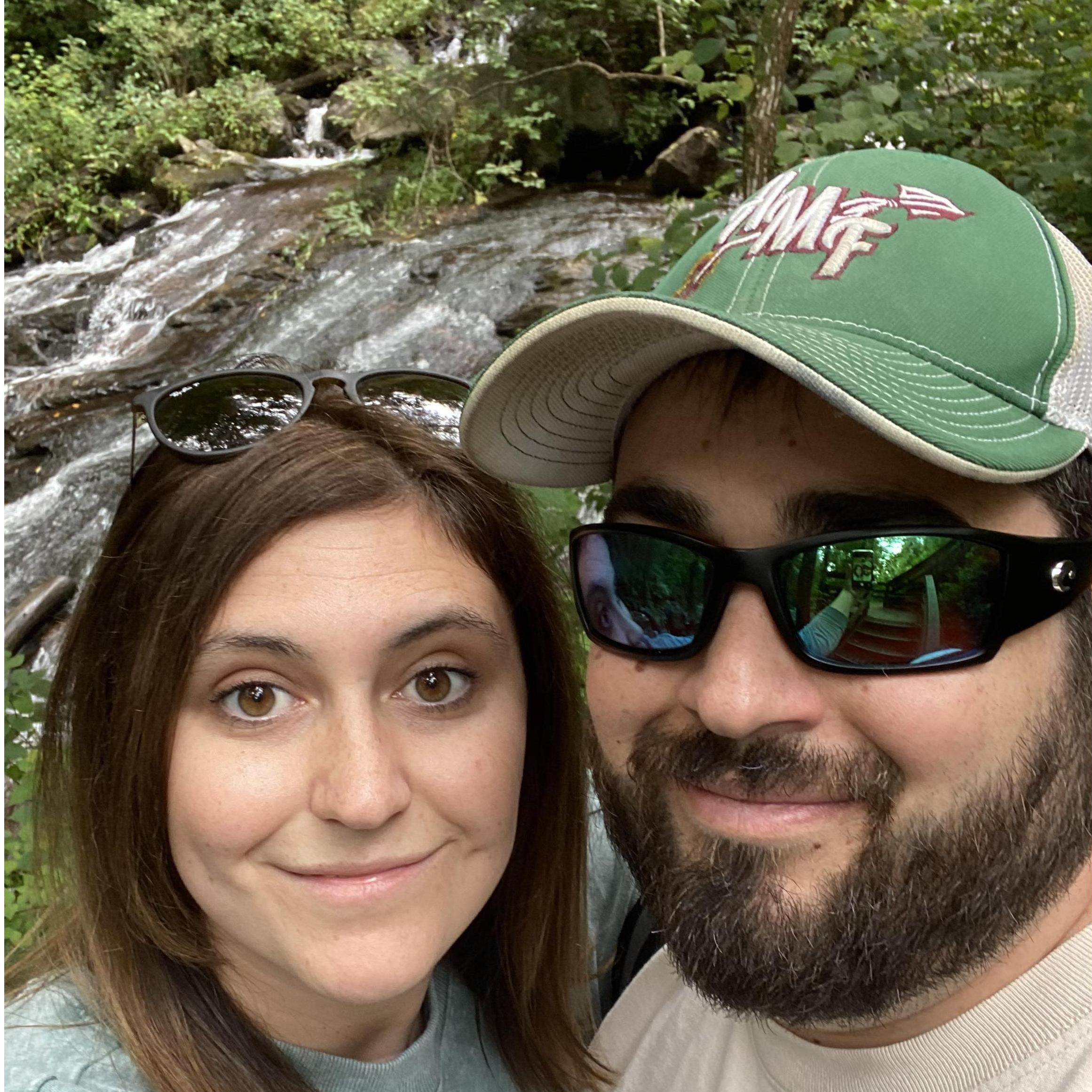 Pre-engagement hike in Blue Ridge Mountains