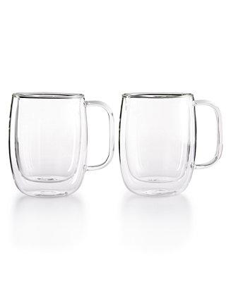 Zwilling Sorrento Double Wall Coffee Mugs, Set of 2