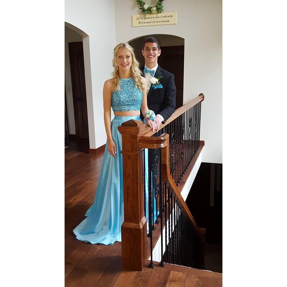 Prom! I was so upset it rained but Johnny's aunt luckily has a beautiful house!