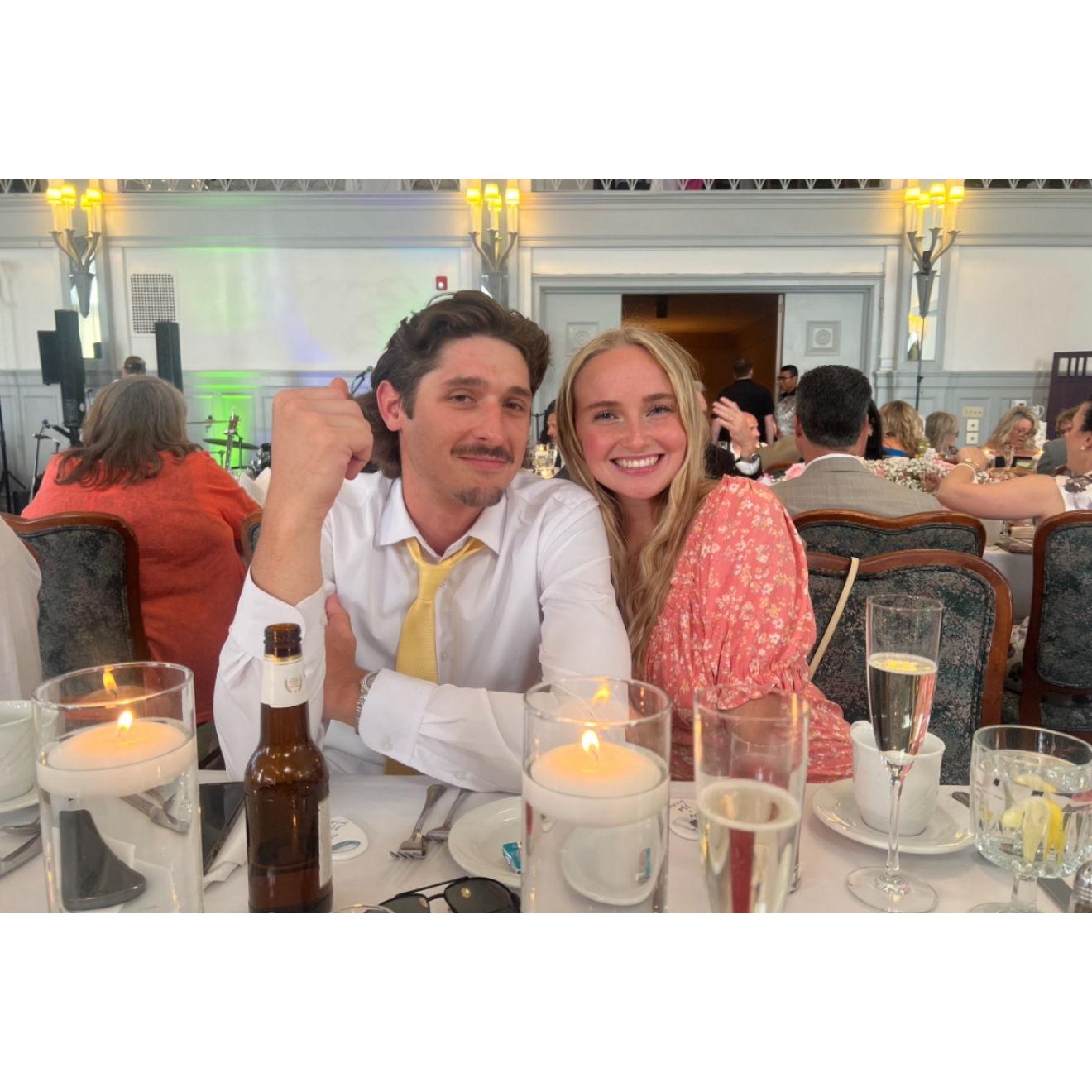 Our first wedding together