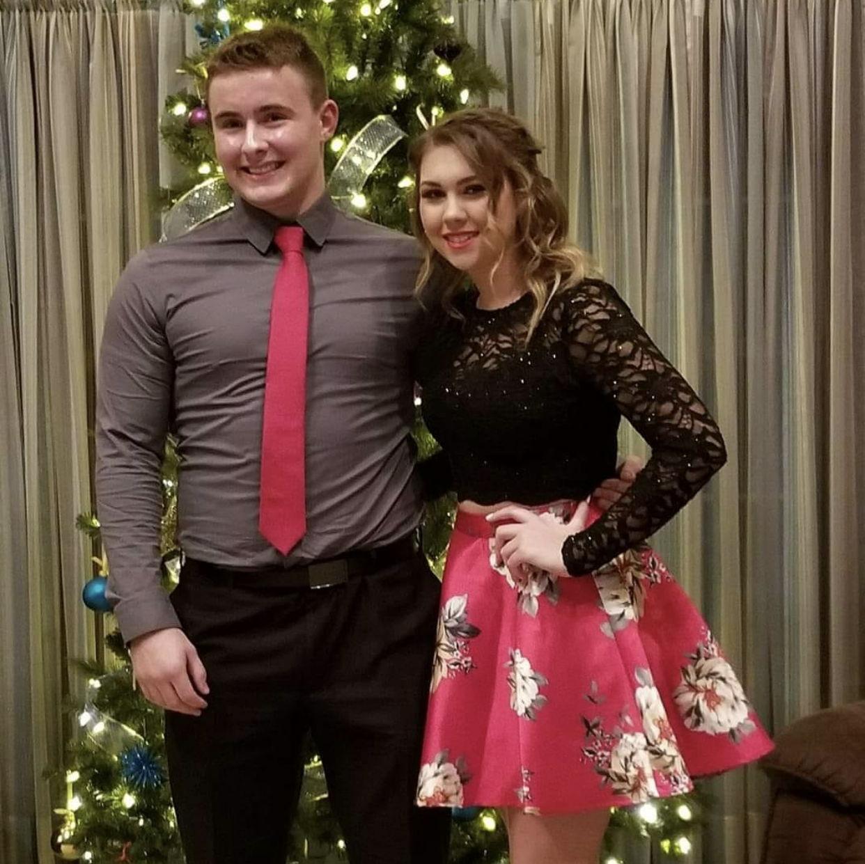 Our first picture and dance together!