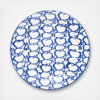 Spongeware Smoke Ring Dinner Plate, Set of 2