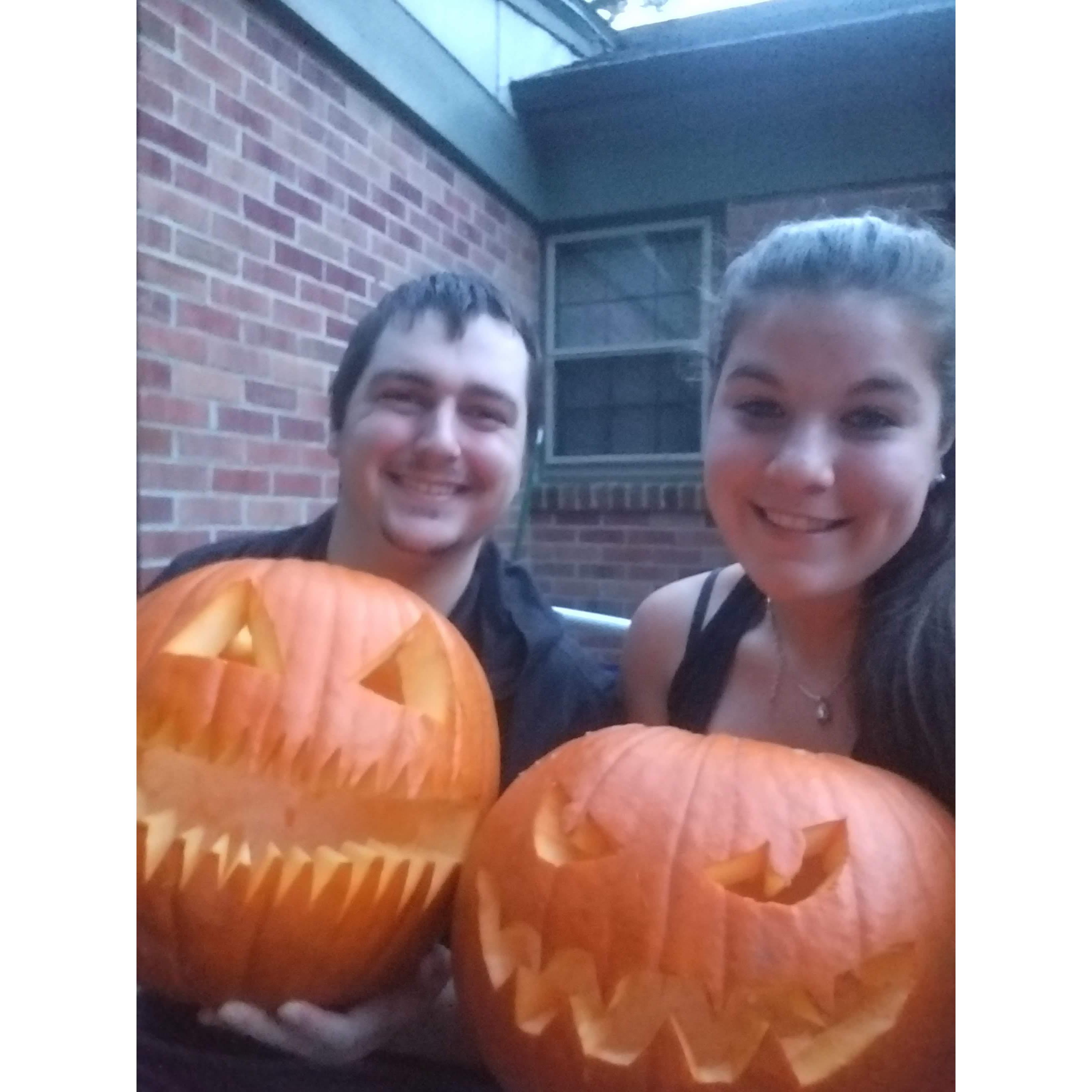 First pumpkin carving date, NC, (2019)