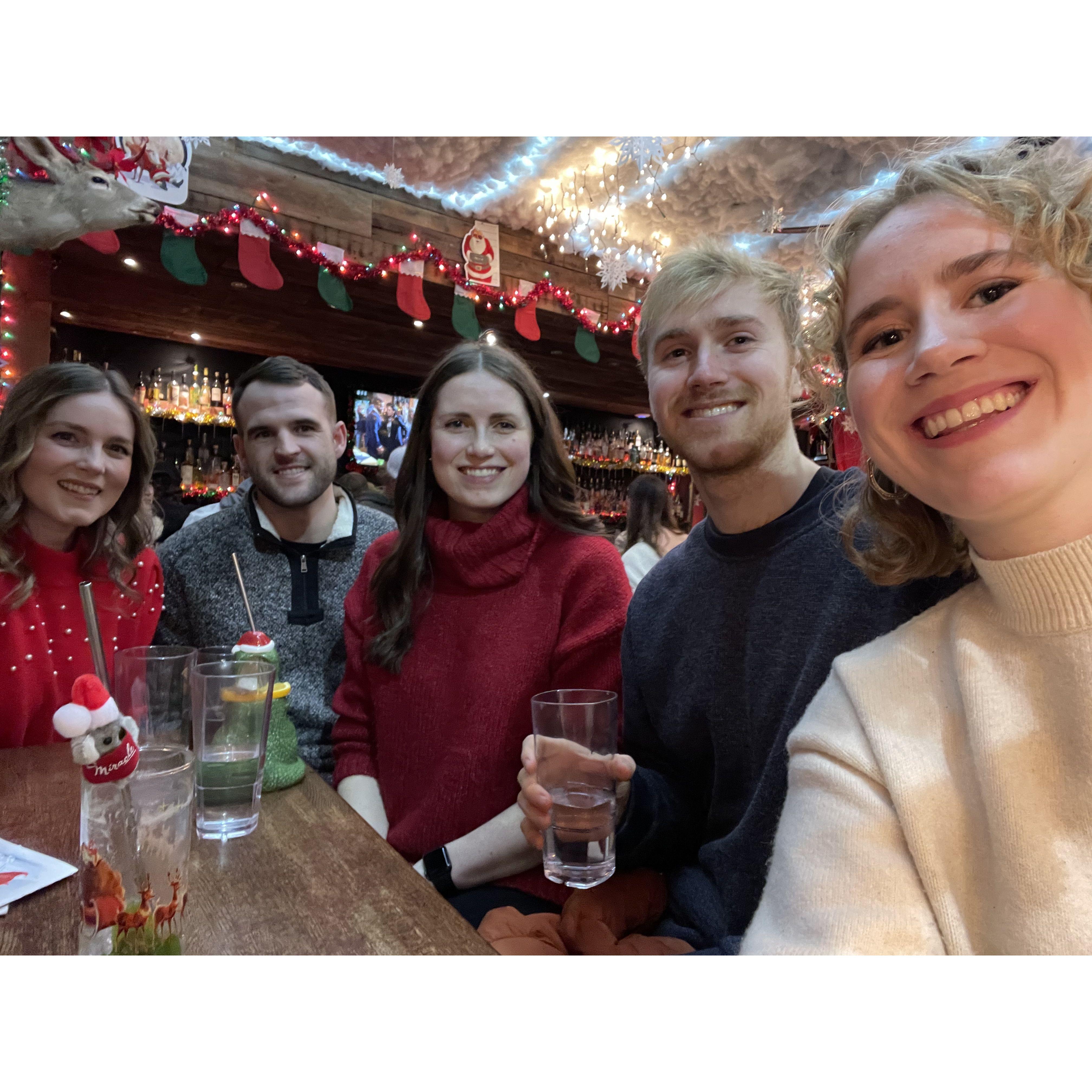 Christmas bar in Spokane with Lauren's fam.