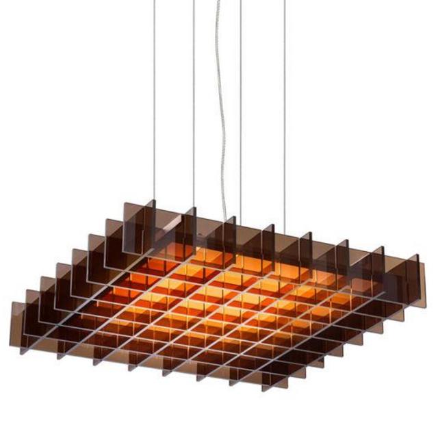 Grid Square Suspension Lamp