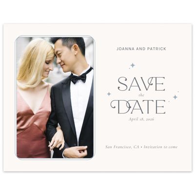 Beige Wedding Digital Save the Date - Jelani Photo