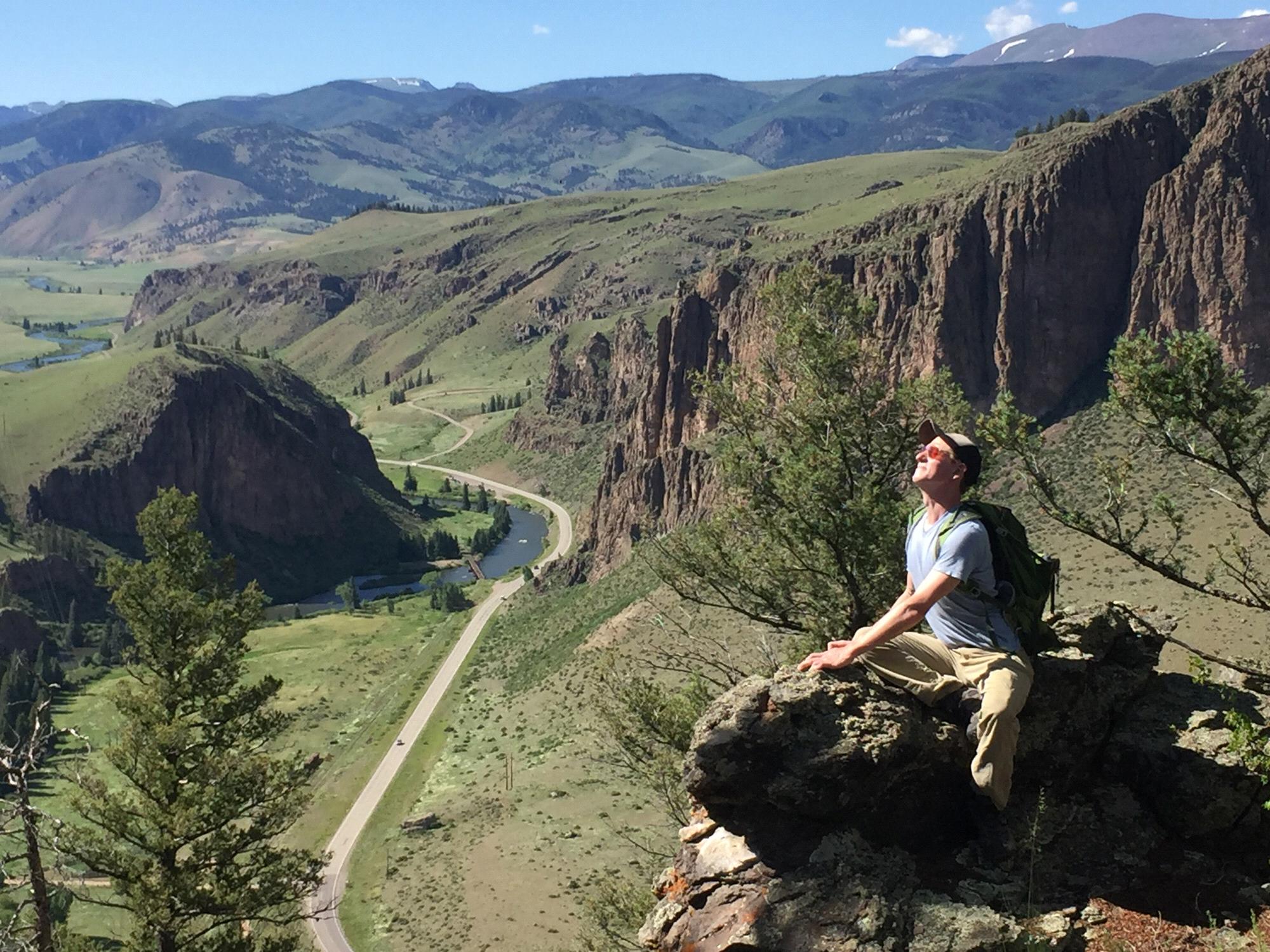 Hiking in Colorado, and impersonating a majestic elk.