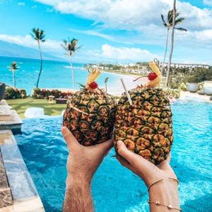 Mai Tais for a Lazy Pool Day on the Honeymoon!