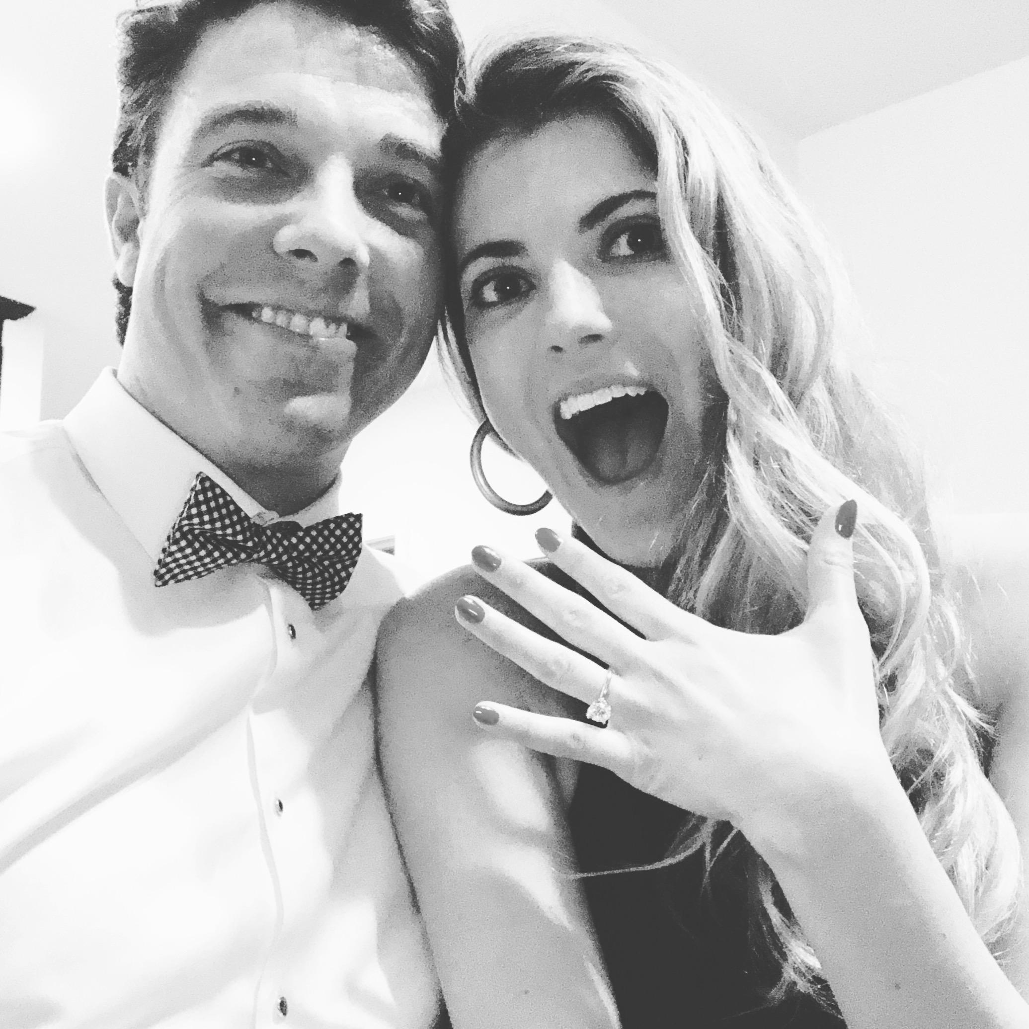 Right after he proposed!