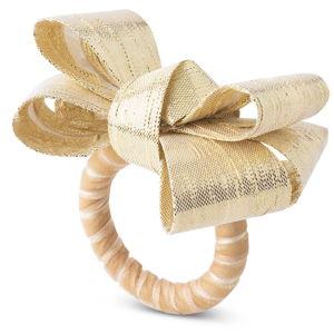 Juliska Tuxedo Napkin Ring | Bloomingdale's Home | Gold