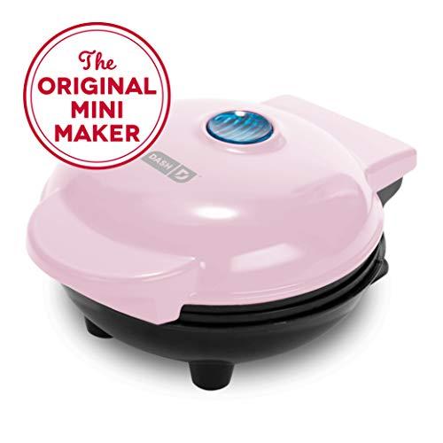 Dash Mini Maker: The Mini Waffle Maker Machine for Individual Waffles, Paninis, Hash browns, & other on the go Breakfast, Lunch, or Snacks - Pink