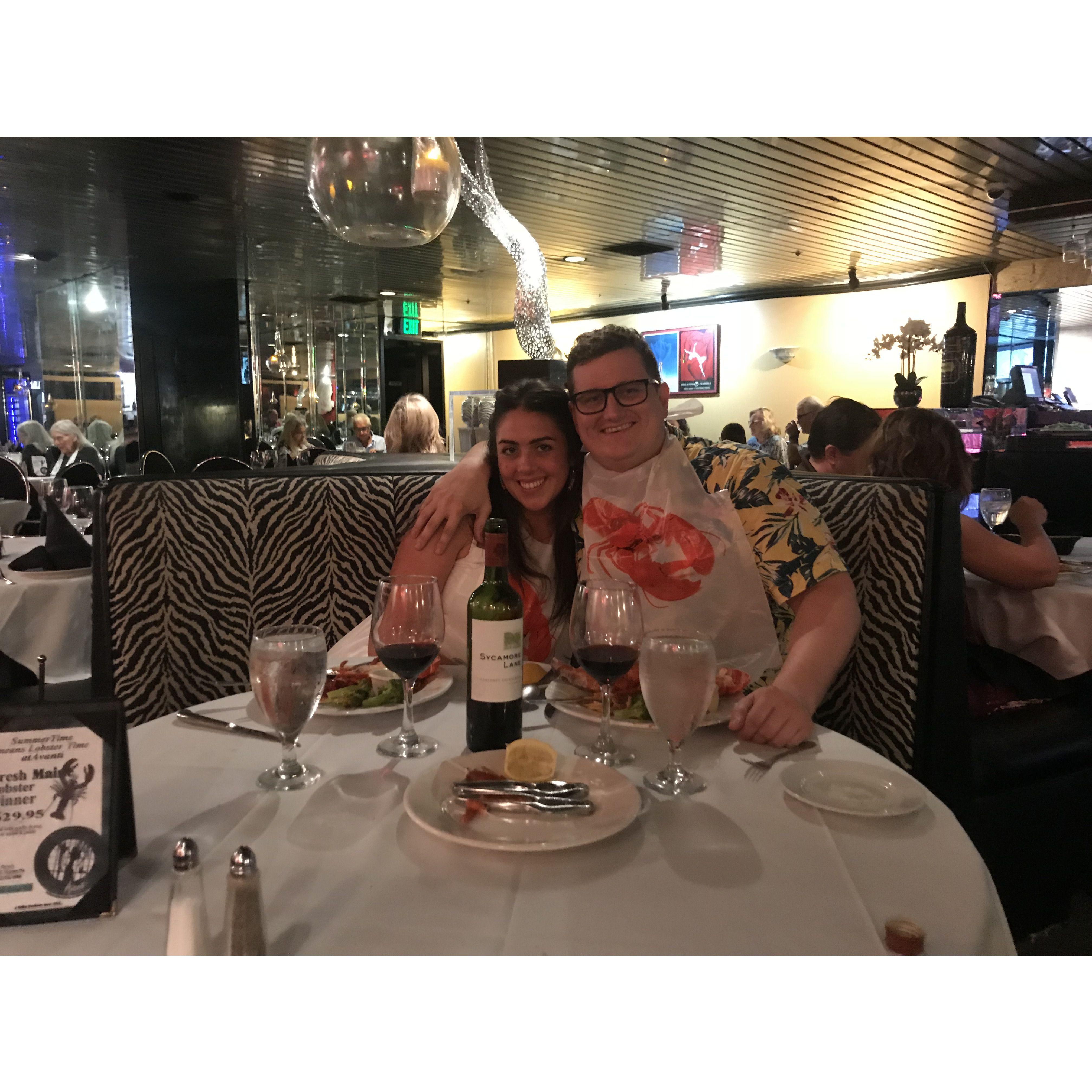 Us on one of our first dates!