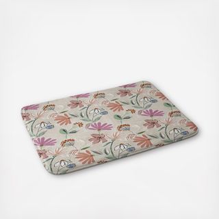 Monday Floral Memory Foam Bath Mat