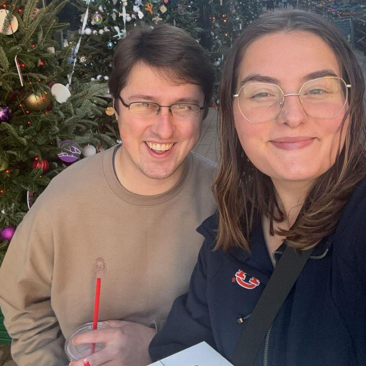 Among the many Christmas adventures, Chloe and Ryan did a cross country road trip to see Ryan's family in Illinois and Chloe's in West Virginia. Chloe tributes this trip to knowing they'd be forever!