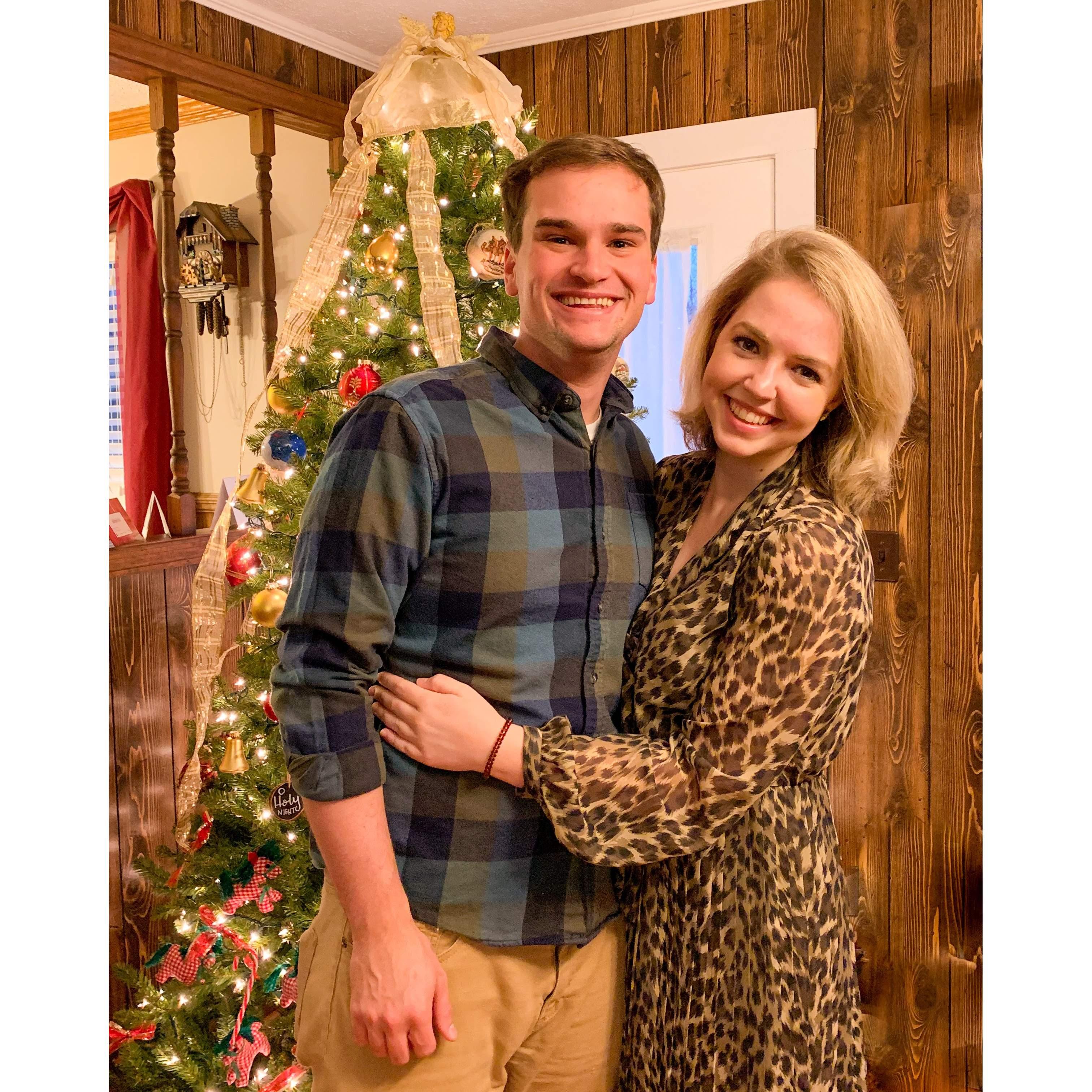 Celebrating our first Christmas together in 2019