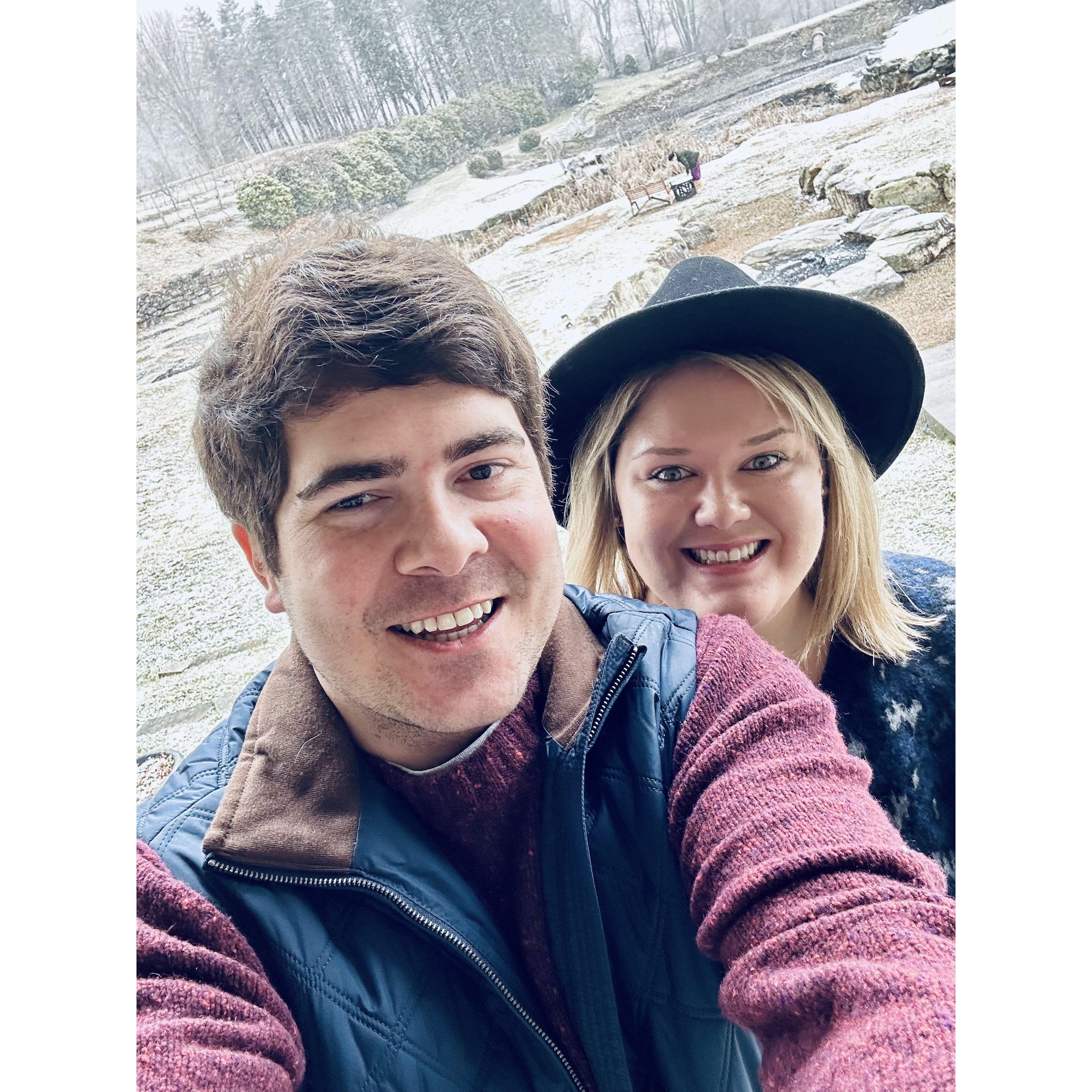 Celebrating Satie's sister Hunter's birthday at Banner Elk in the NC Mountains