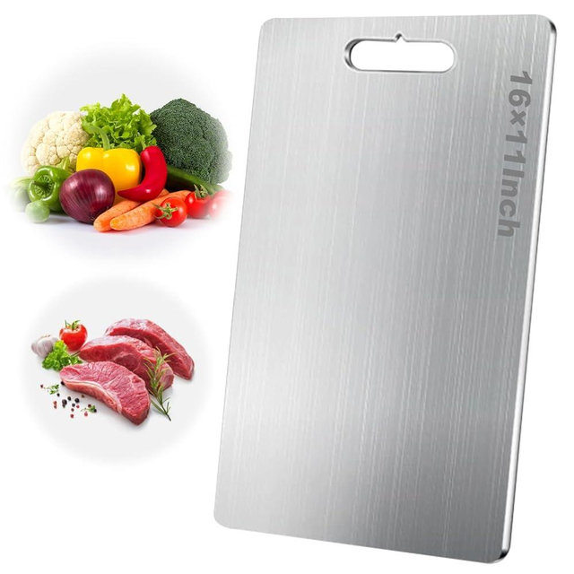 Katuchef Titanium Cutting Board, 2025 Pure Cut TitanIum Cutting Boards for Kitchen, Safe Durable Extra Large Cutting Board for Meat Fruit Vegetable