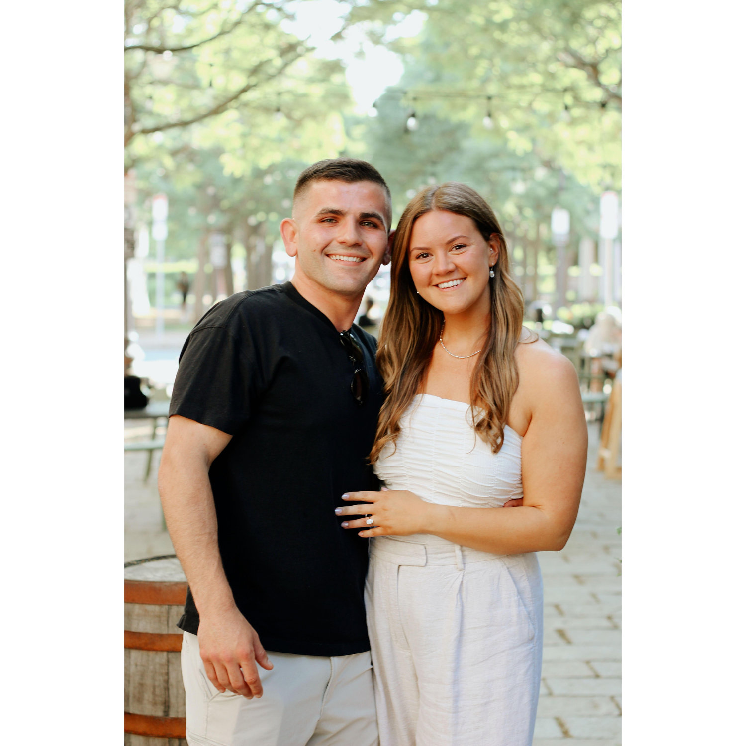 This was the first picture taken after Austin proposed. We were both crying so much we thought we'd look ridiculous in this photo❤