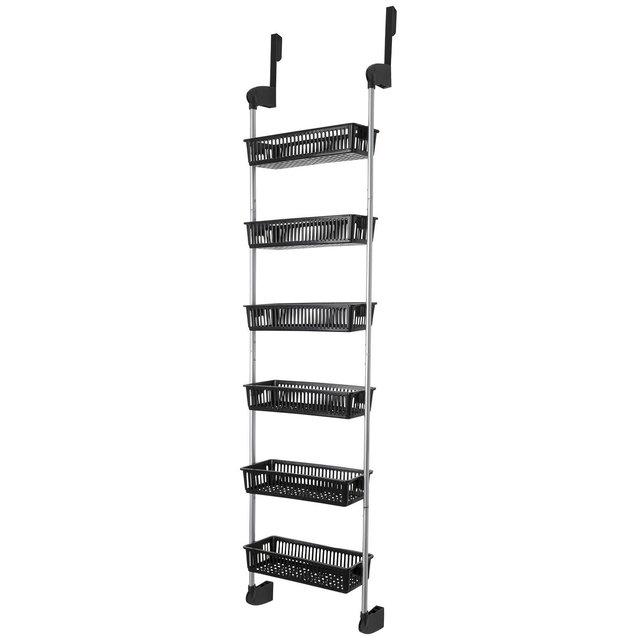 Smart Design 6-Tier Over the Door Pantry Organizer with 6 Full Baskets