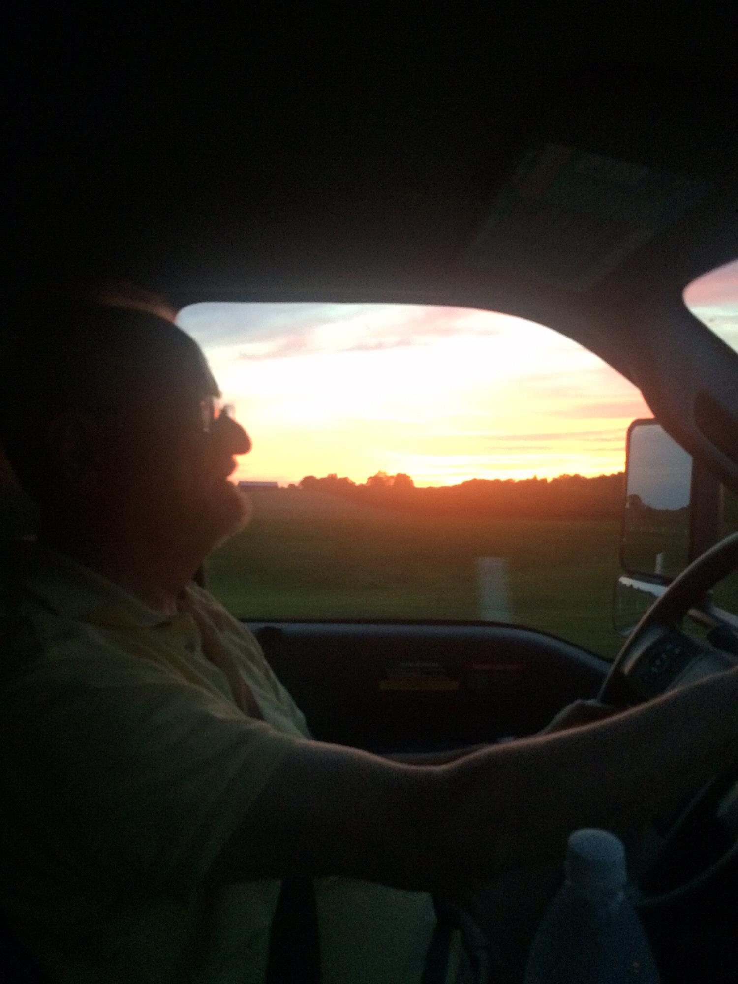 Road trip! Driving John's moving truck through Kentucky on our way to Denton from Pittsburgh.