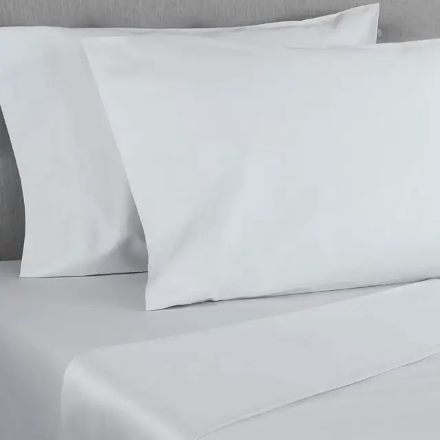 Nestwell™ Cotton Sateen 400-Thread-Count Standard Pillowcases in Illusion Blue (Set of 2)