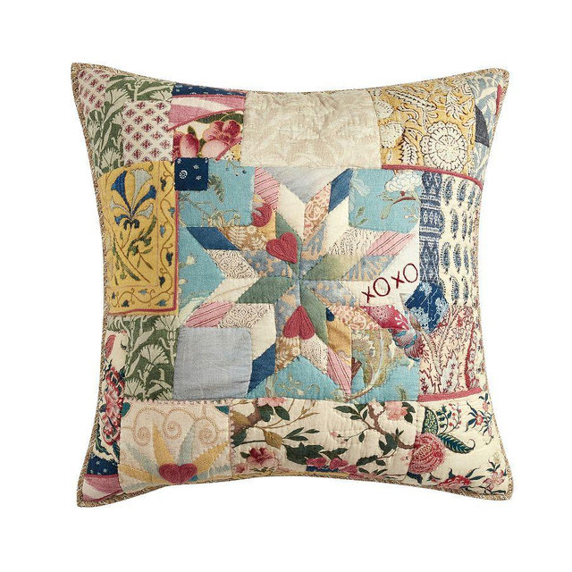 Elise Love Quilted Sham, Multi, Euro